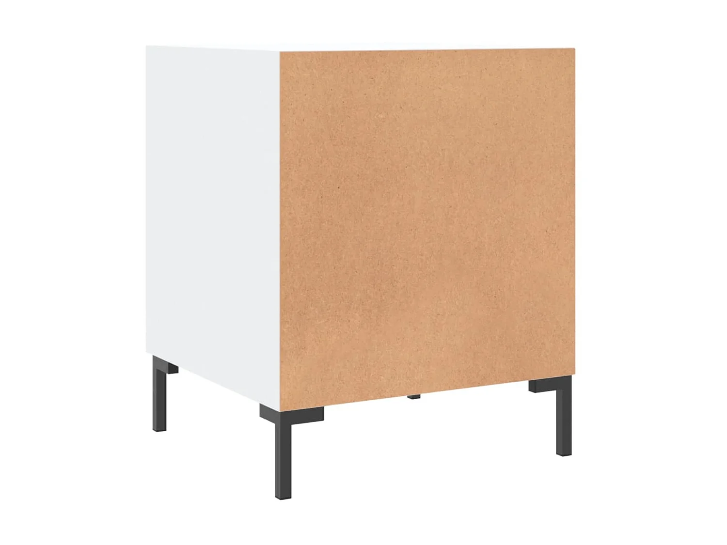 Nachttisch Nachtschrank Weiß 40x40x50 cm Holzwerkstoff -RN58526