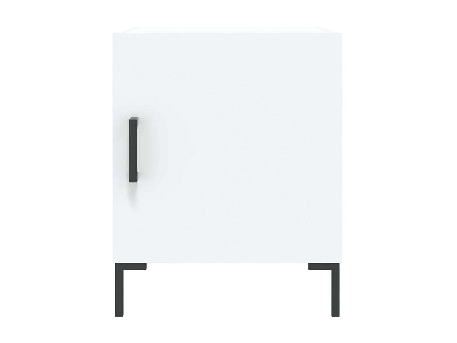 Nachttisch Nachtschrank Weiß 40x40x50 cm Holzwerkstoff -RN58526