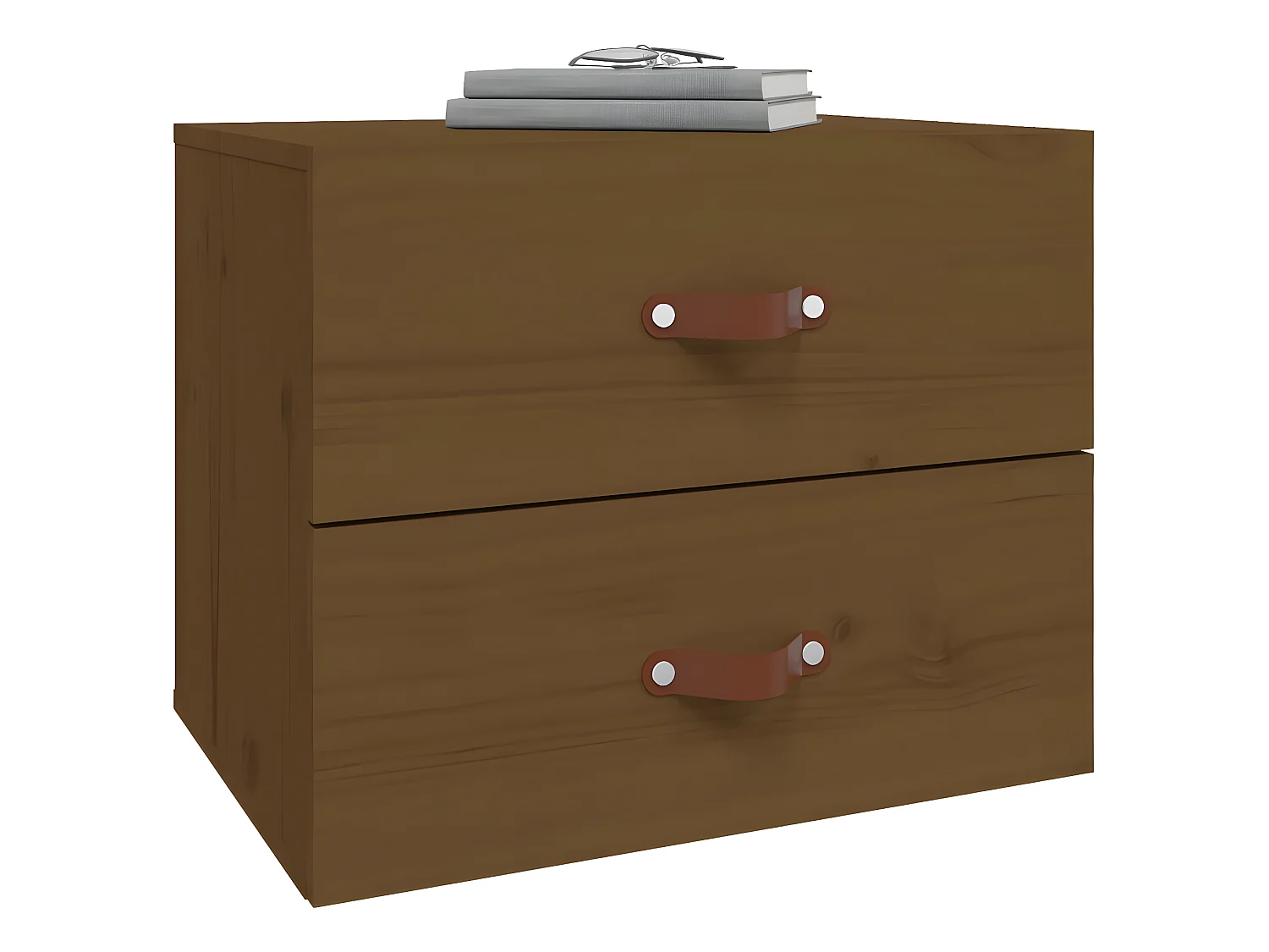 Wand-Nachttisch Nachtschrank Honigbraun 50x36x40 cm -RN35117