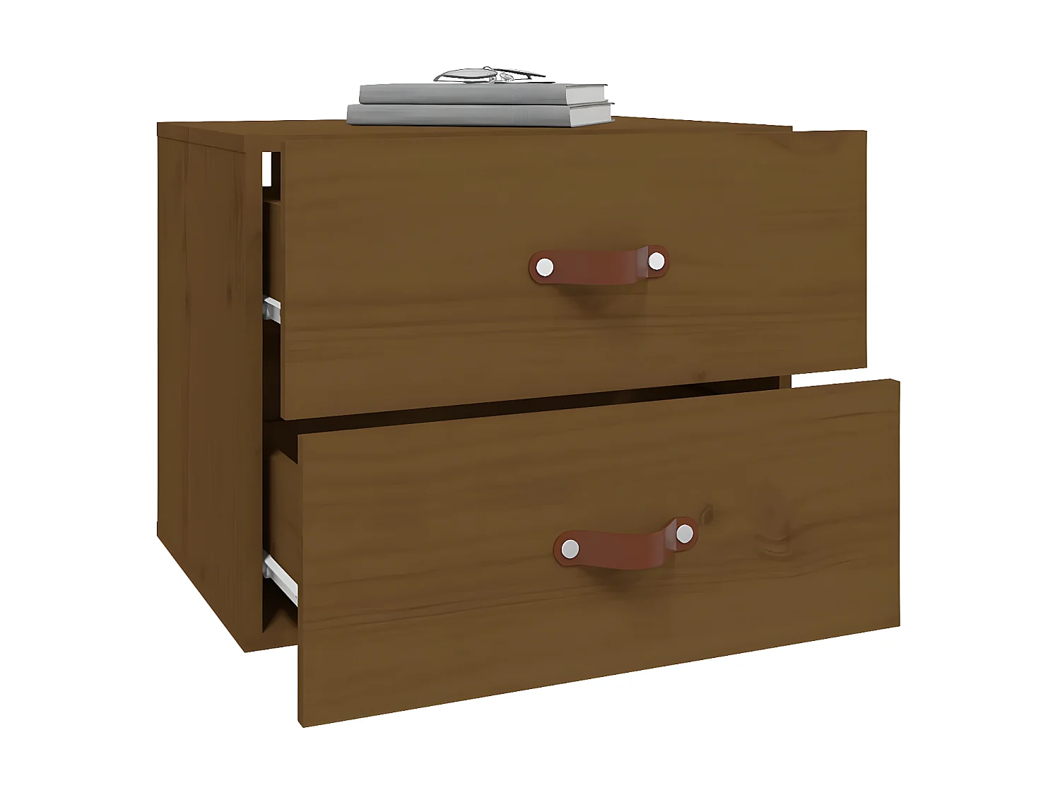 Wand-Nachttisch Nachtschrank Honigbraun 50x36x40 cm -RN35117