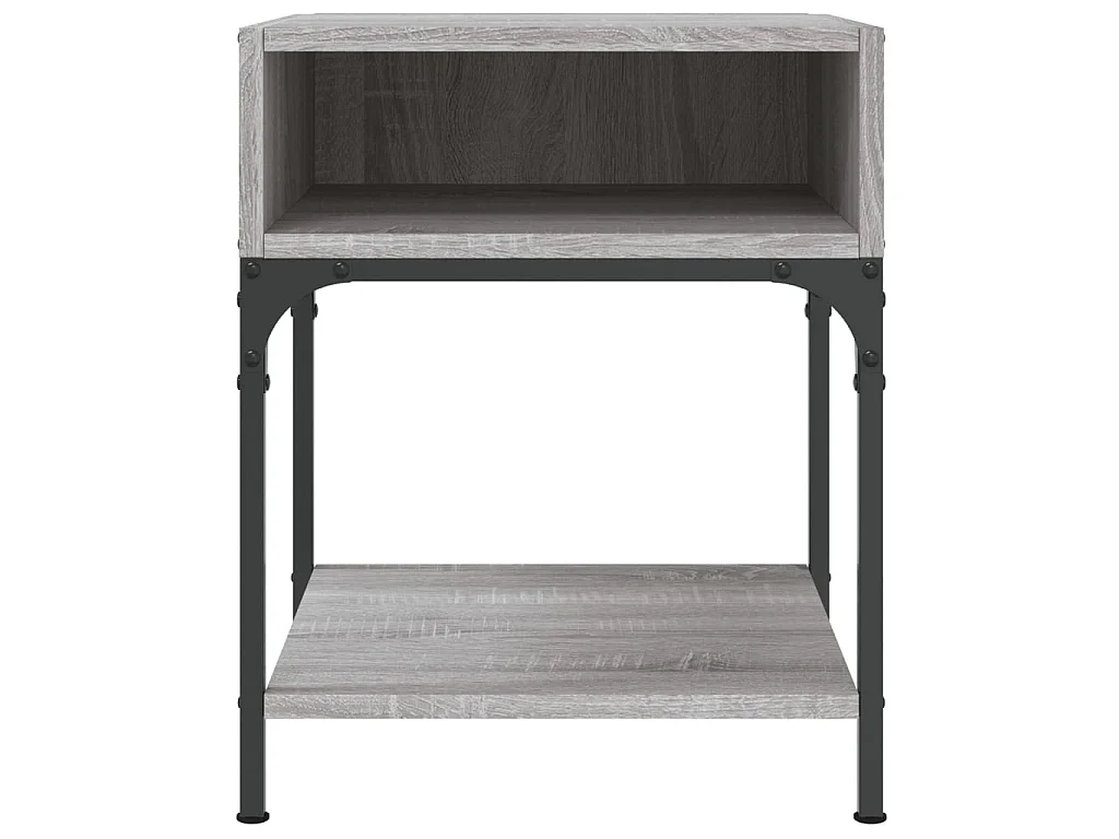 2er-Set Nachttische Nachtschrank Grau Sonoma 40x41x50 cm Holzwerkstoff -RN80668
