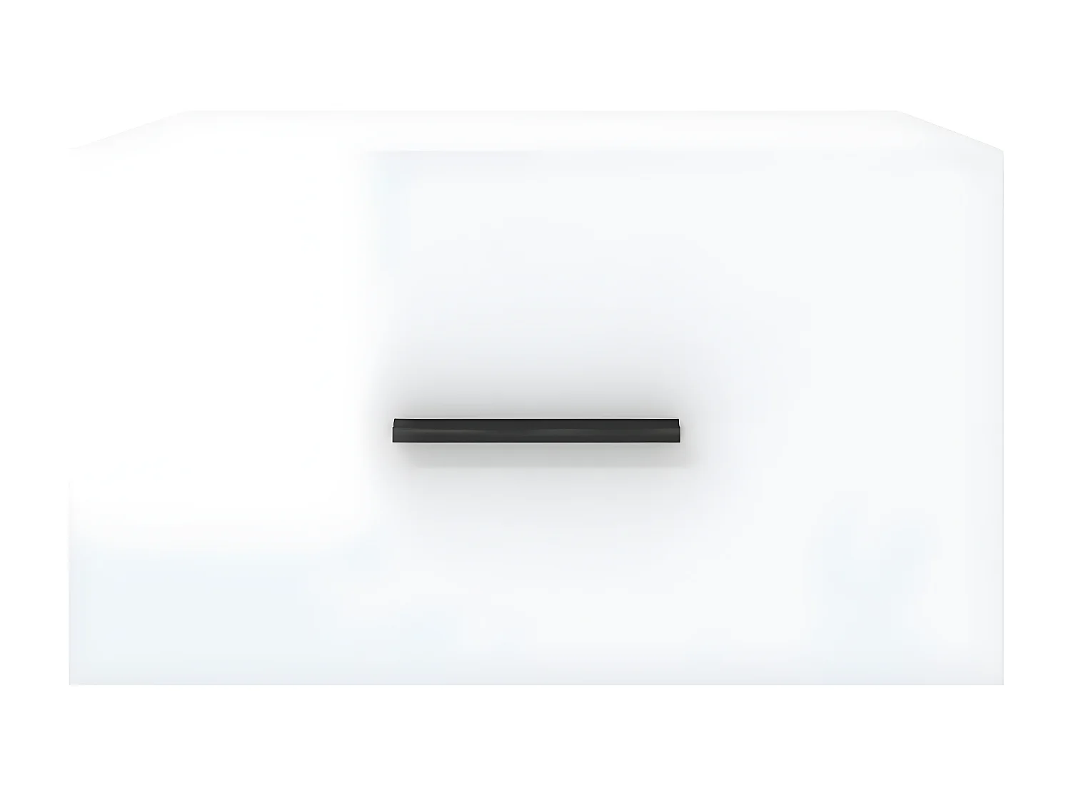 2er-Set Wand-Nachttische Nachtschrank Hochglanz-Weiß 35x35x20 cm -RN57651