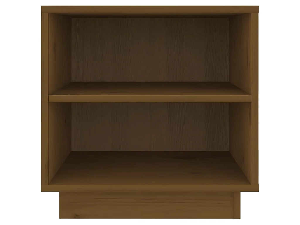 2er-Set Nachttische Nachtschrank Honigbraun 40x34x40 cm Massivholz Kiefer -RN47215