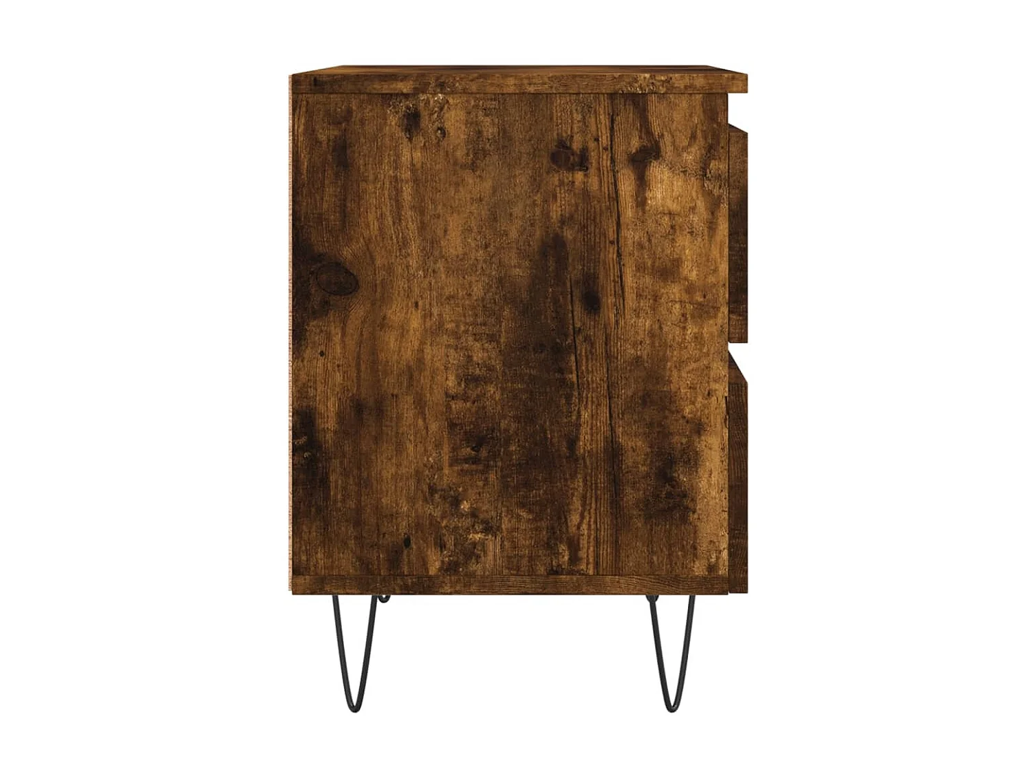 2er-Set Nachttische Nachtschrank Räuchereiche 40x35x50 cm Holzwerkstoff -RN35833