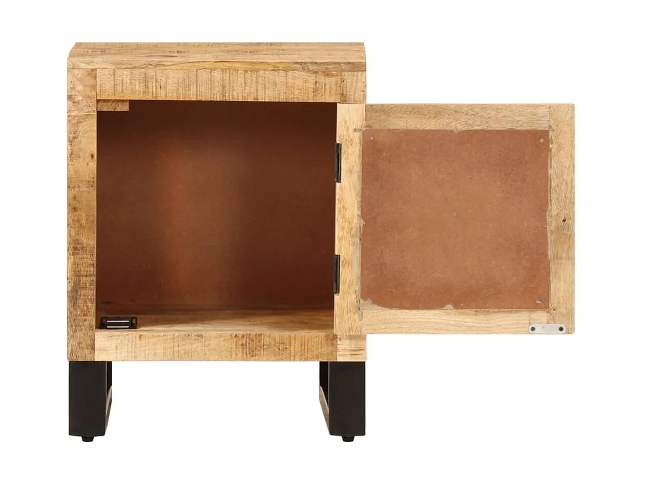 Nachttisch Nachtschrank 40 x 30 x 50 cm Mangoholz Massiv -RN95223
