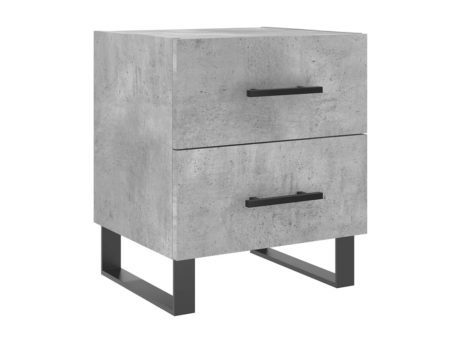 Nachttisch Betongrau Nachtschrank 40x35x47,5 cm Holzwerkstoff -RN41185