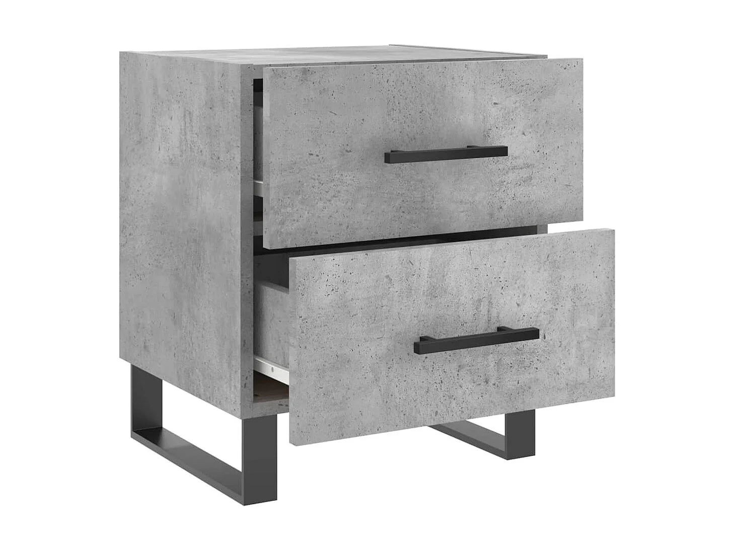 Nachttisch Betongrau Nachtschrank 40x35x47,5 cm Holzwerkstoff -RN41185