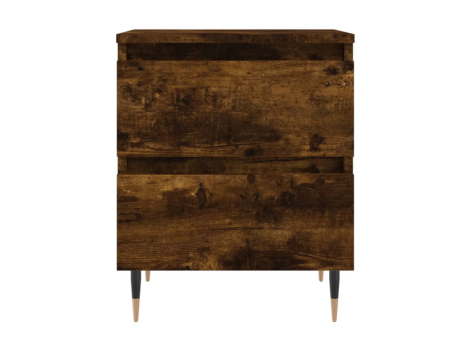 2er-Set Nachttische Nachtschrank Räuchereiche 40x35x50 cm Holzwerkstoff -RN98657