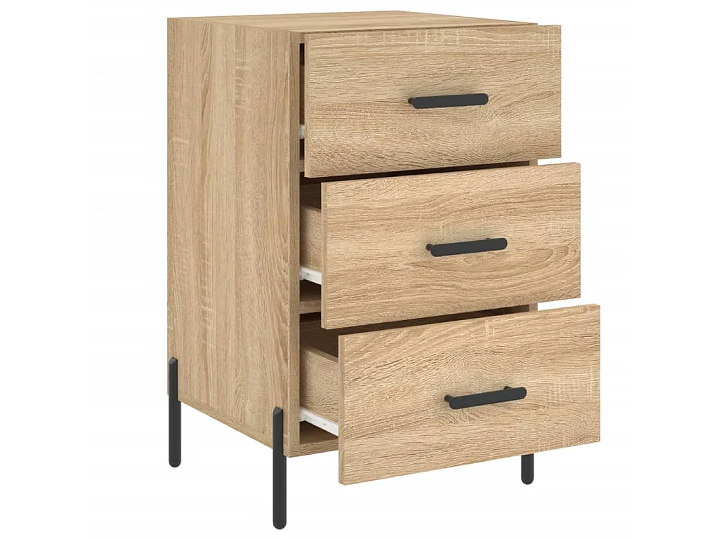 Nachttisch Nachtschrank Sonoma-Eiche 40x40x66 cm Holzwerkstoff -RN39414
