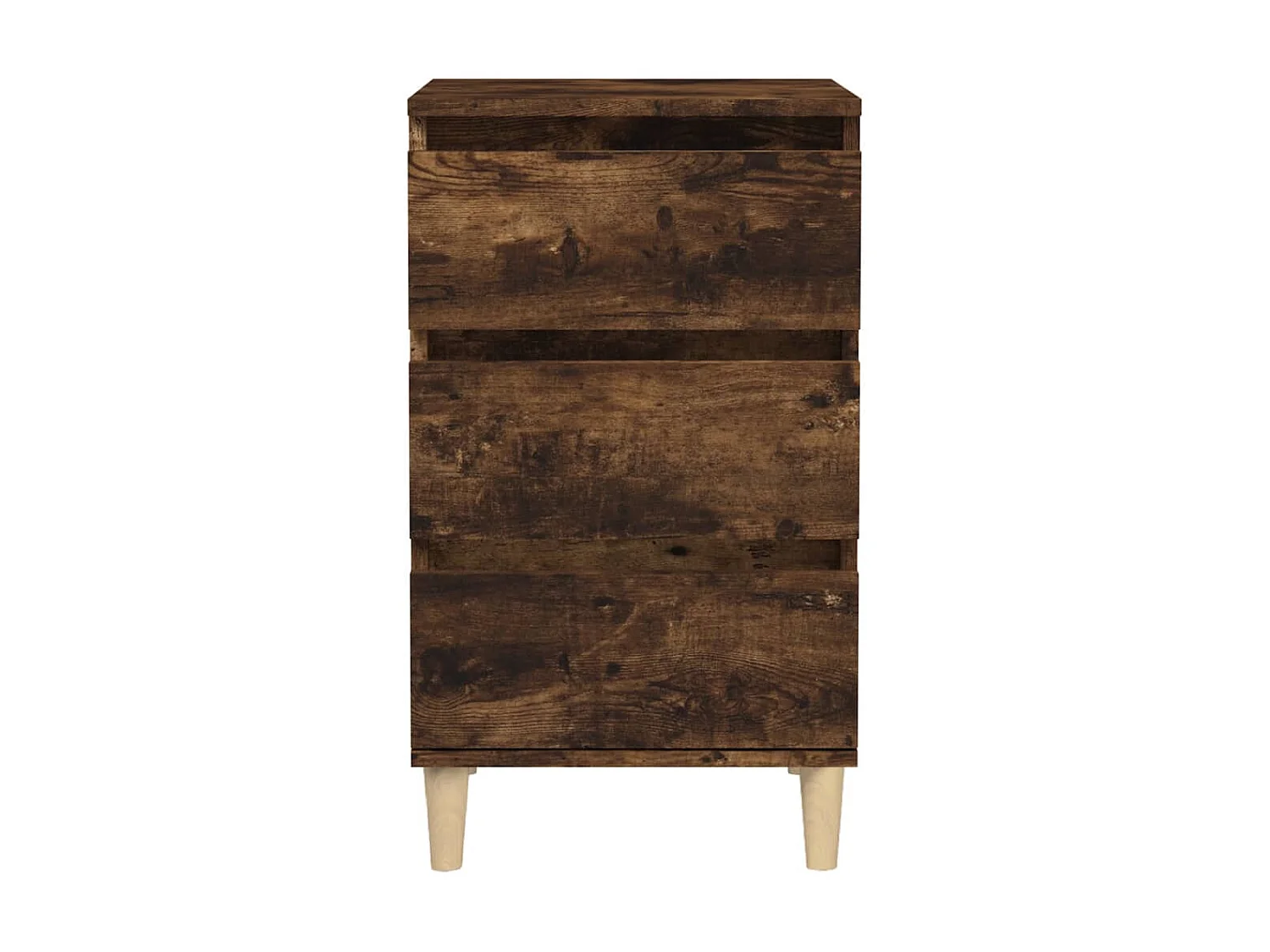 Nachttisch Nachtschrank Räuchereiche 40x35x70 cm Holzwerkstoff -RN67851