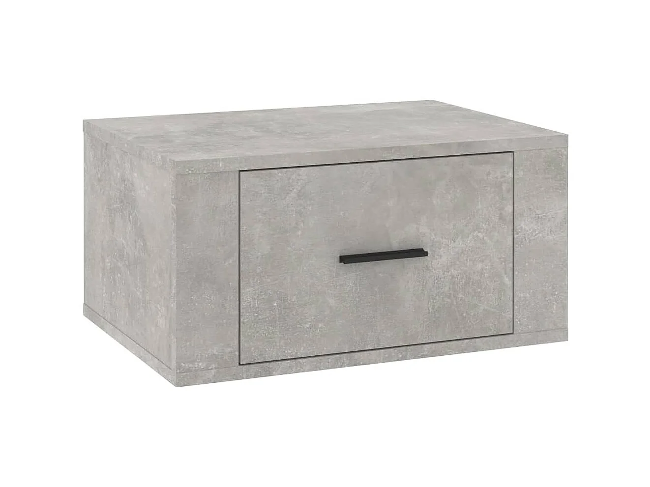 2er-Set Wand-Nachttische Nachtschrank Betongrau 50x36x25 cm -RN29558