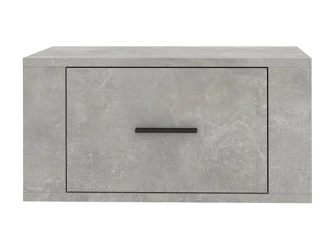 2er-Set Wand-Nachttische Nachtschrank Betongrau 50x36x25 cm -RN29558