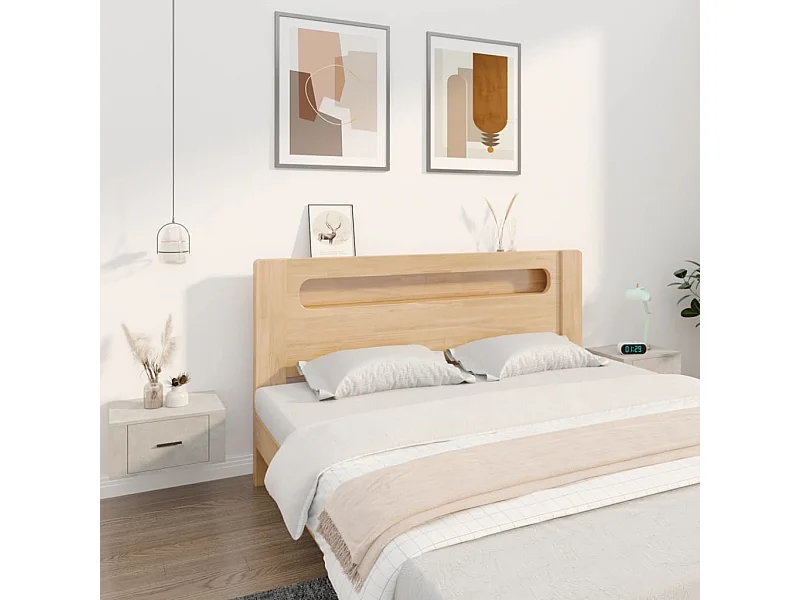 2er-Set Wand-Nachttische Nachtschrank Betongrau 50x36x25 cm -RN29558