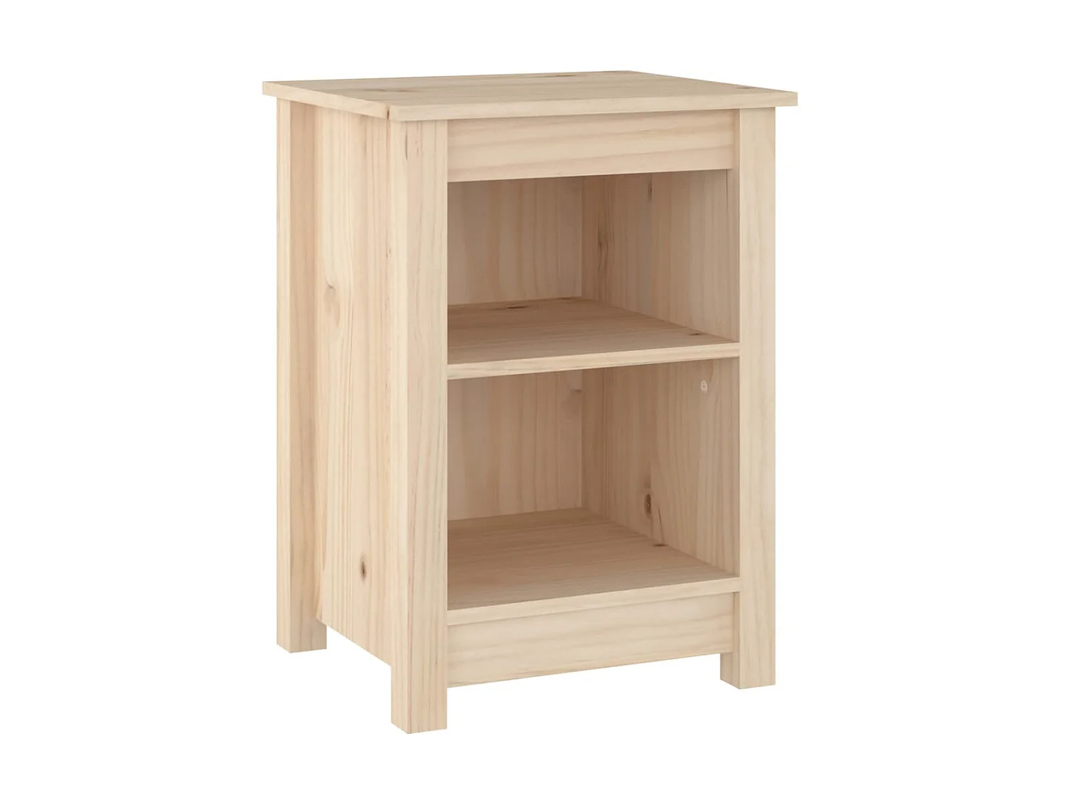 2er-Set Nachttische Nachtschrank 40x35x55 cm Massivholz Kiefer -RN90572