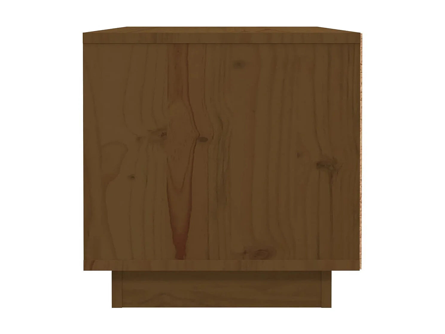 2er-Set Nachttische Nachtschrank Honigbraun 40x34x35 cm Massivholz Kiefer -RN20535