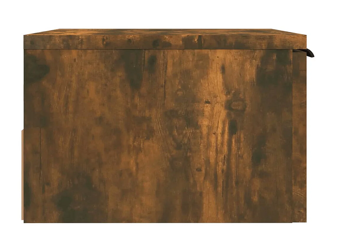 2er-Set Wand-Nachttische Nachtschrank Räuchereiche 34x30x20 cm -RN71882