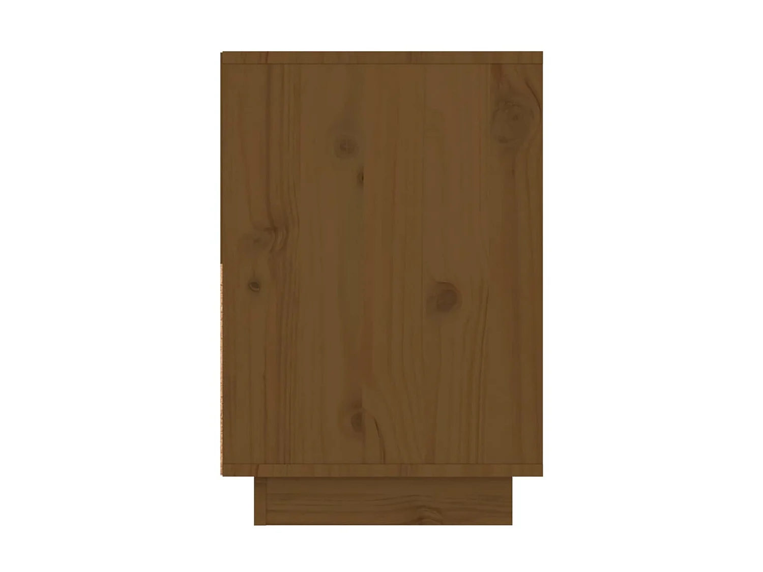 2er-Set Nachttische Nachtschrank Honigbraun 60x34x51 cm Massivholz Kiefer -RN88573