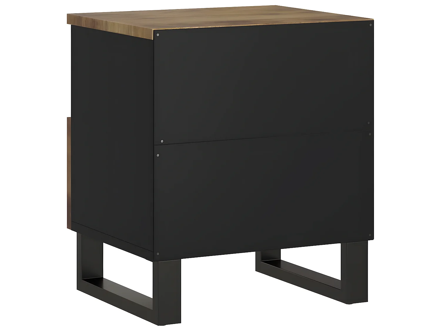 Nachttisch Nachtschrank Massivholz Mango & Holzwerkstoff -RN34809