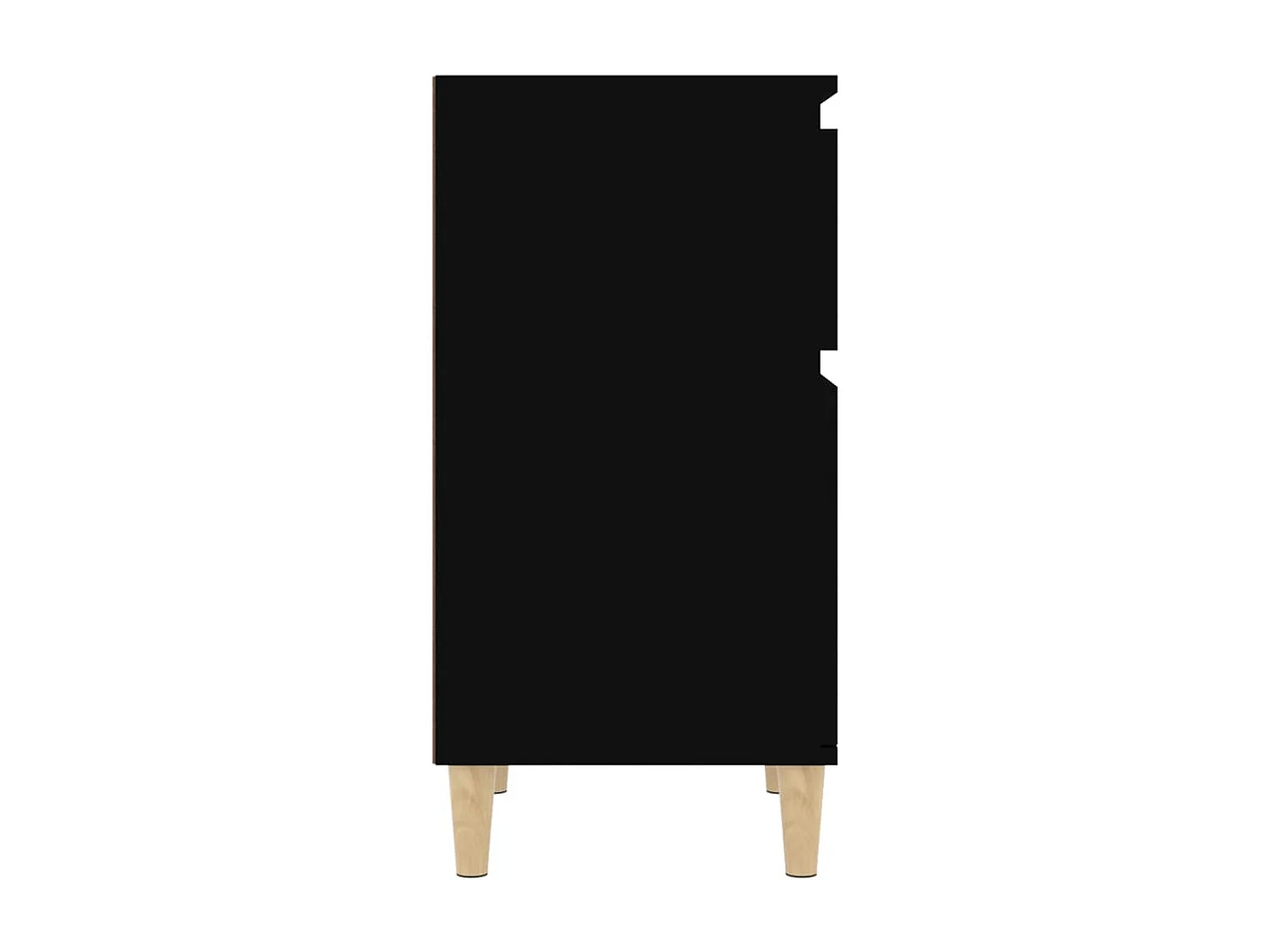 Nachttisch Nachtschrank Schwarz 40x35x70 cm -RN64552