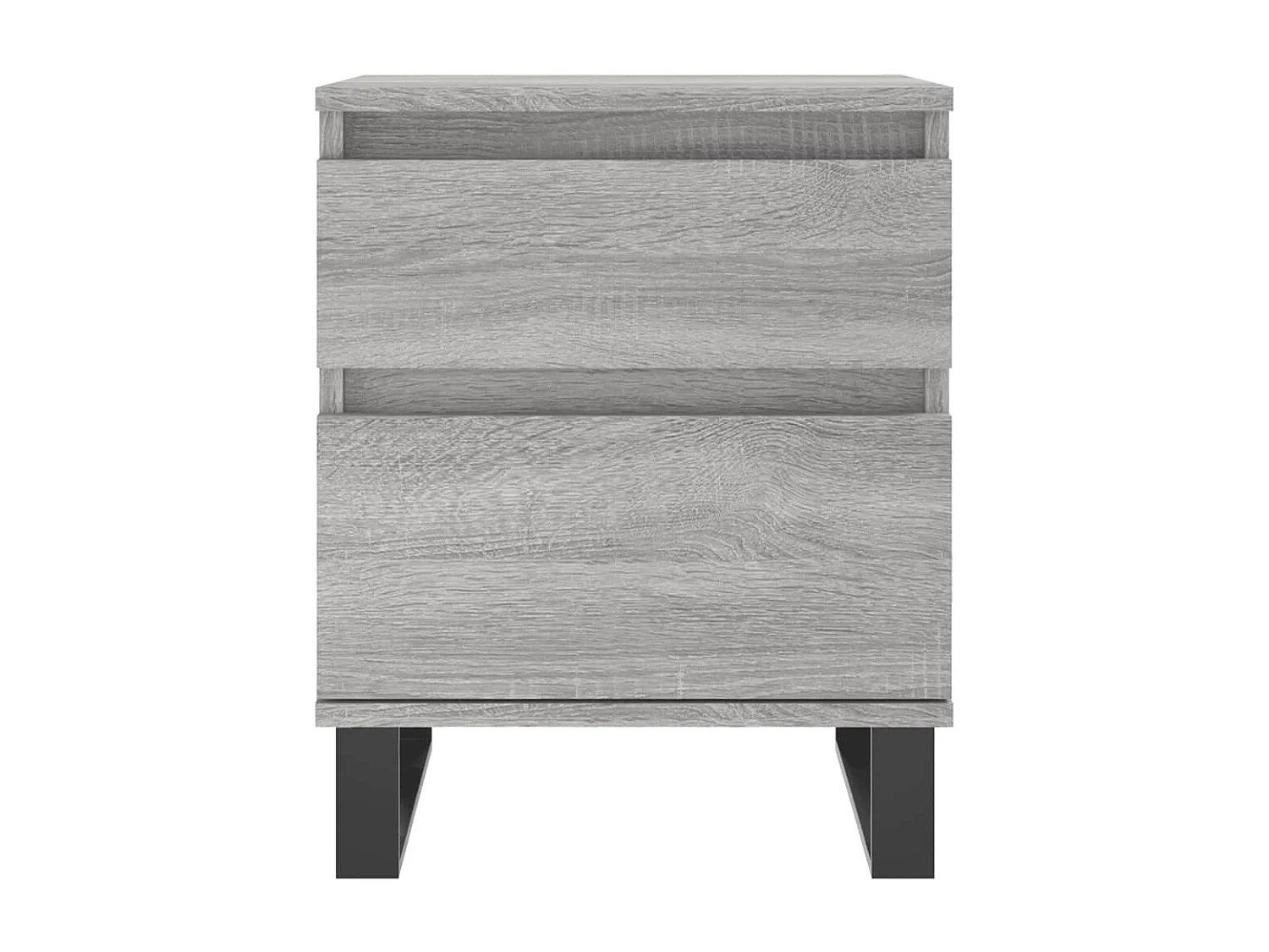 2er-Set Nachttische Nachtschrank Grau Sonoma 40x35x50 cm Holzwerkstoff -RN81497