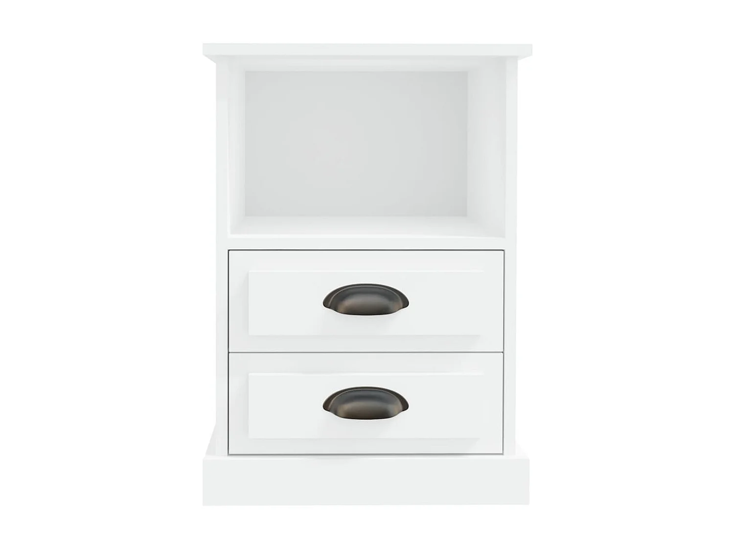 2er-Set Nachttische Nachtschrank Weiß 43x36x60 cm -RN11976