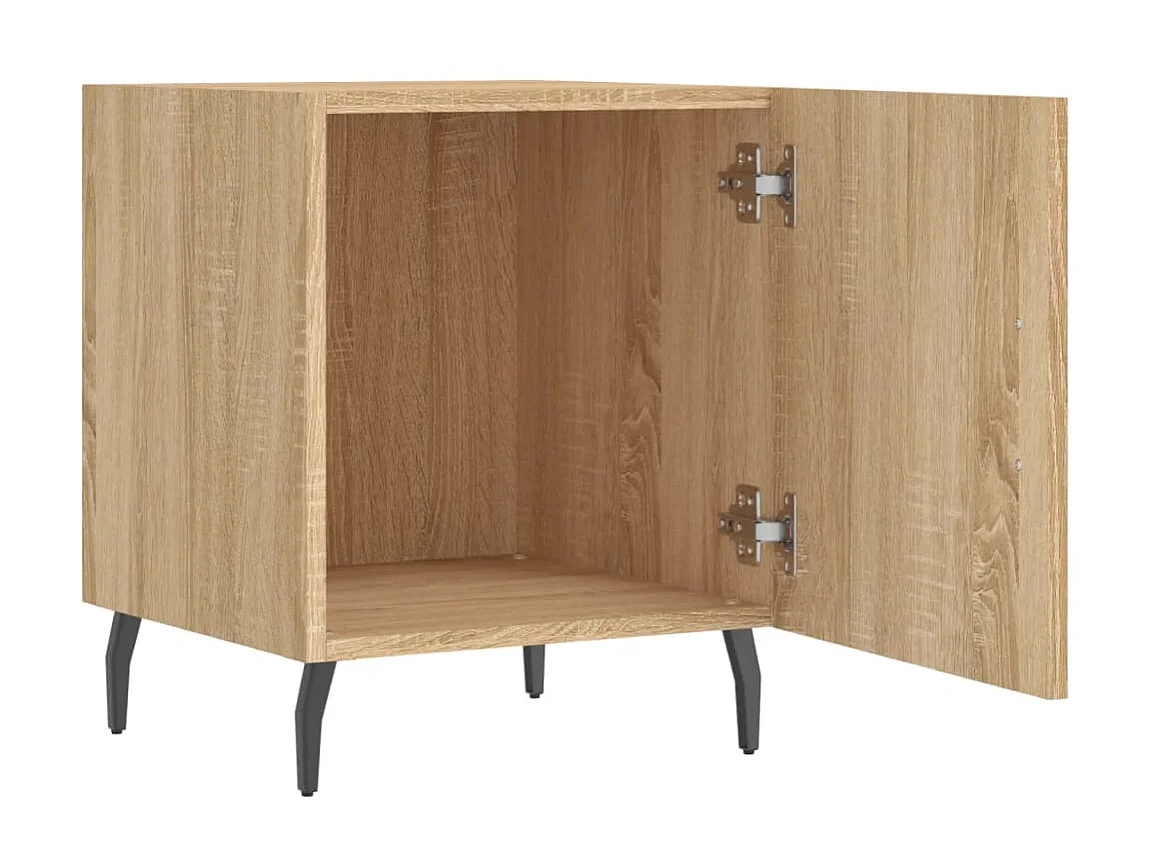 2er-Set Nachttische Nachtschrank Sonoma-Eiche 40x40x50 cm Holzwerkstoff -RN30678