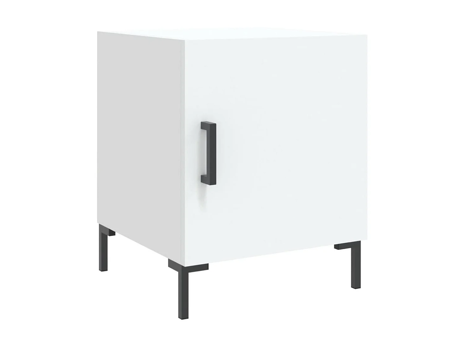 2er-Set Nachttische Nachtschrank Weiß 40x40x50 cm Holzwerkstoff -RN30077