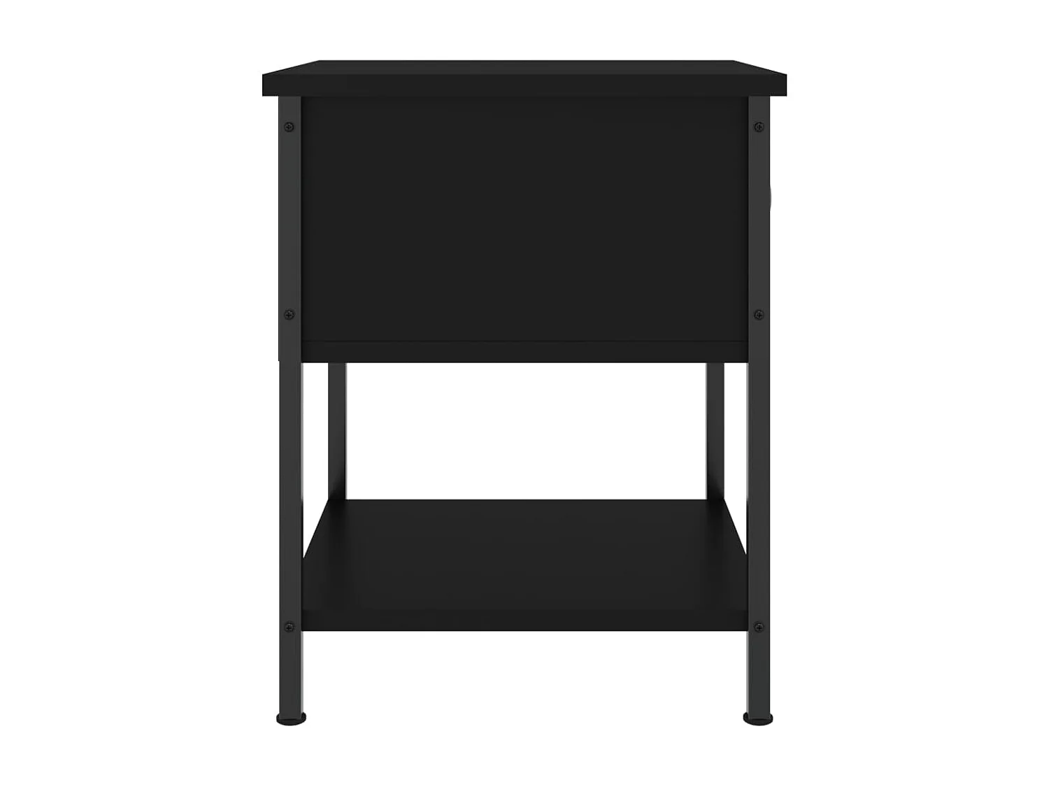 Nachttisch Nachtschrank Schwarz 34x35,5x45 cm Holzwerkstoff -RN64952