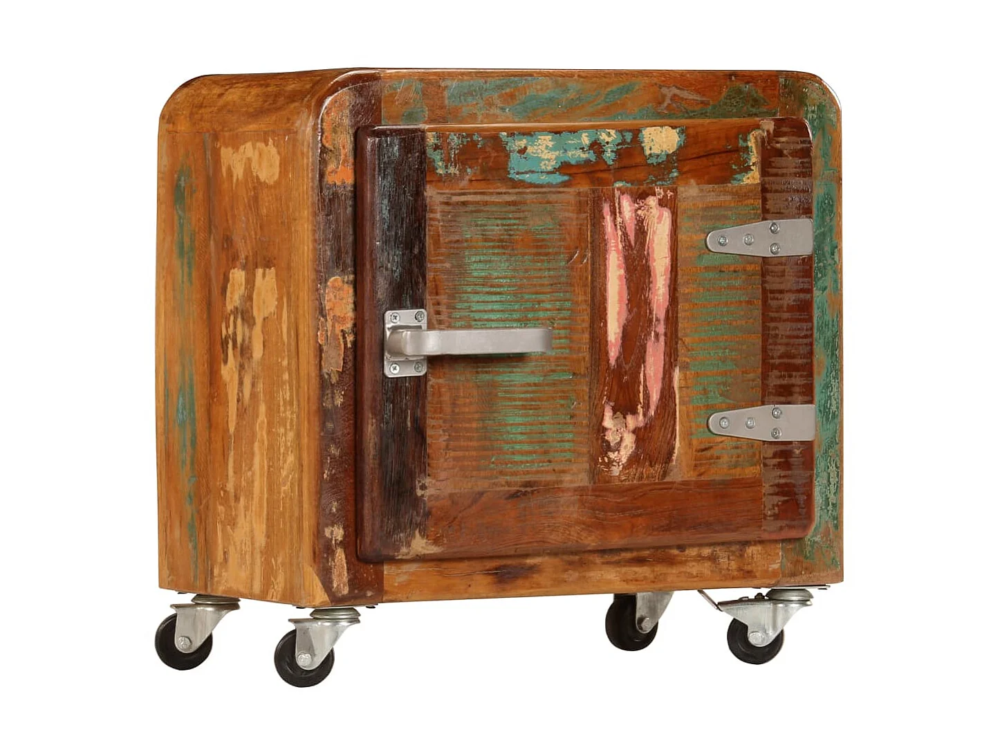 Nachttisch Nachtschrank 50x30x50 cm Altholz Massiv -RN54811