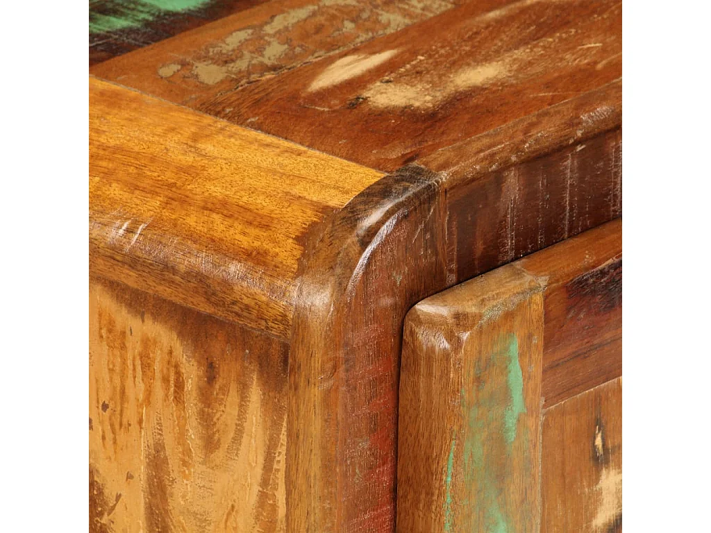 Nachttisch Nachtschrank 50x30x50 cm Altholz Massiv -RN54811