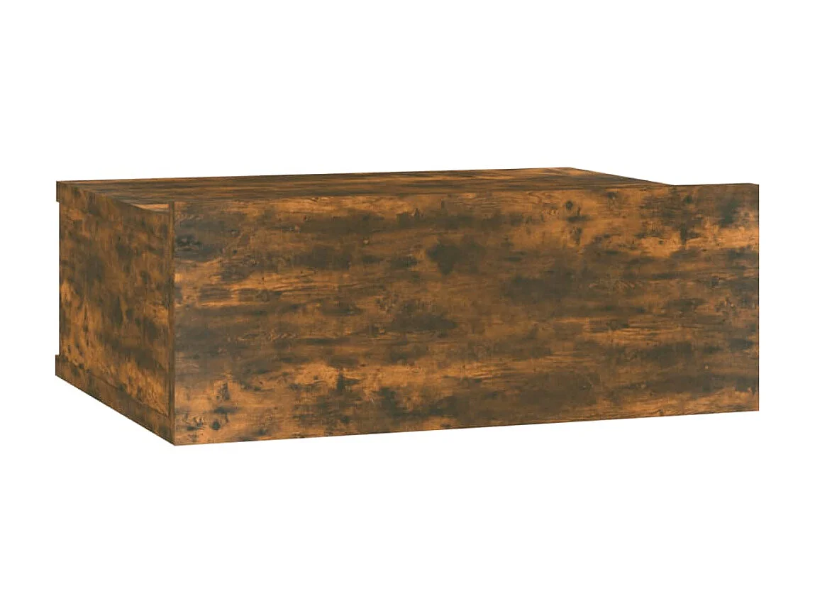 2er-Set Hängender Nachttisch Räuchereiche 40x30x15cm Holzwerkstoff -RN72238