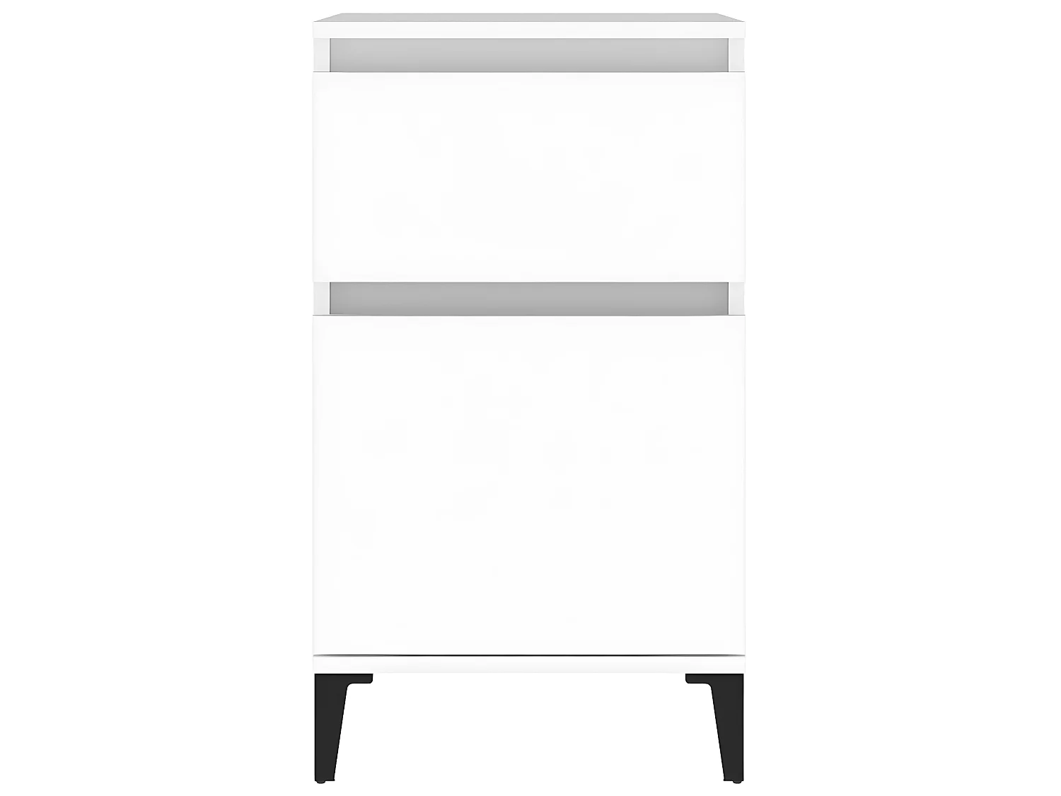 2er-Set Nachttische Nachtschrank Weiß 40x35x70 cm -RN66450