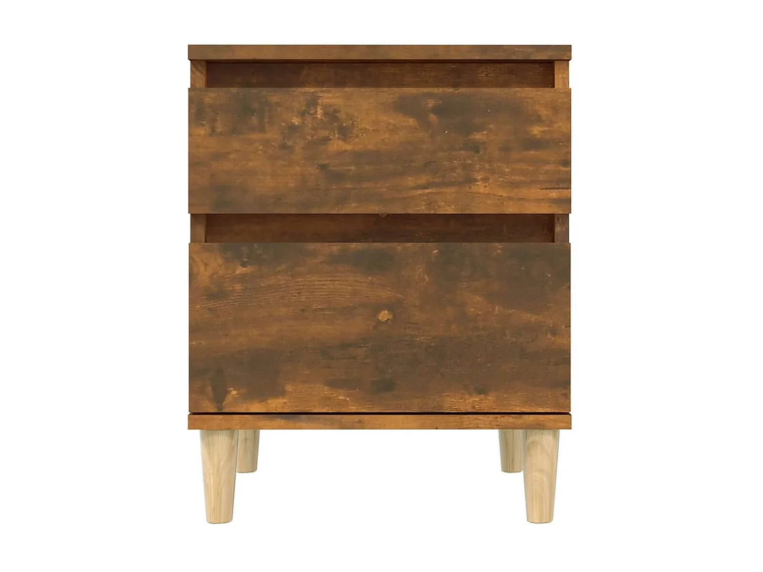 2er-Set Nachttische Nachtschrank Räuchereiche 40x35x50 cm -RN57242