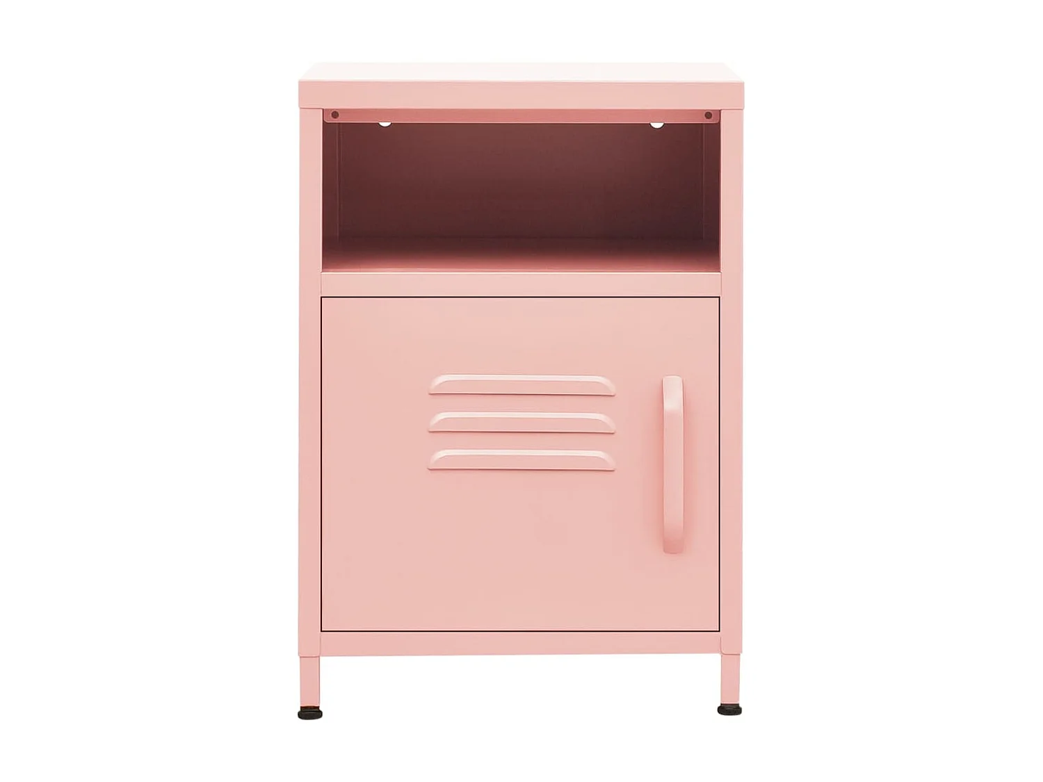 Nachttisch Nachtschrank Rosa 35x35x51 cm Stahl -RN57425