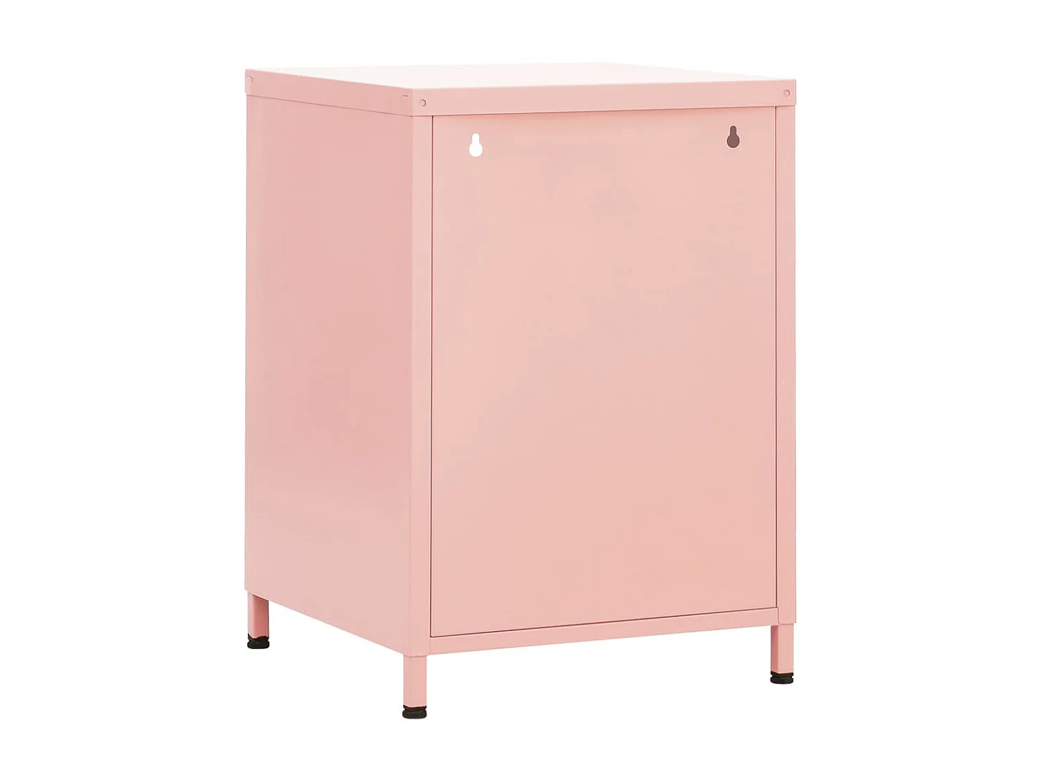 Nachttisch Nachtschrank Rosa 35x35x51 cm Stahl -RN57425