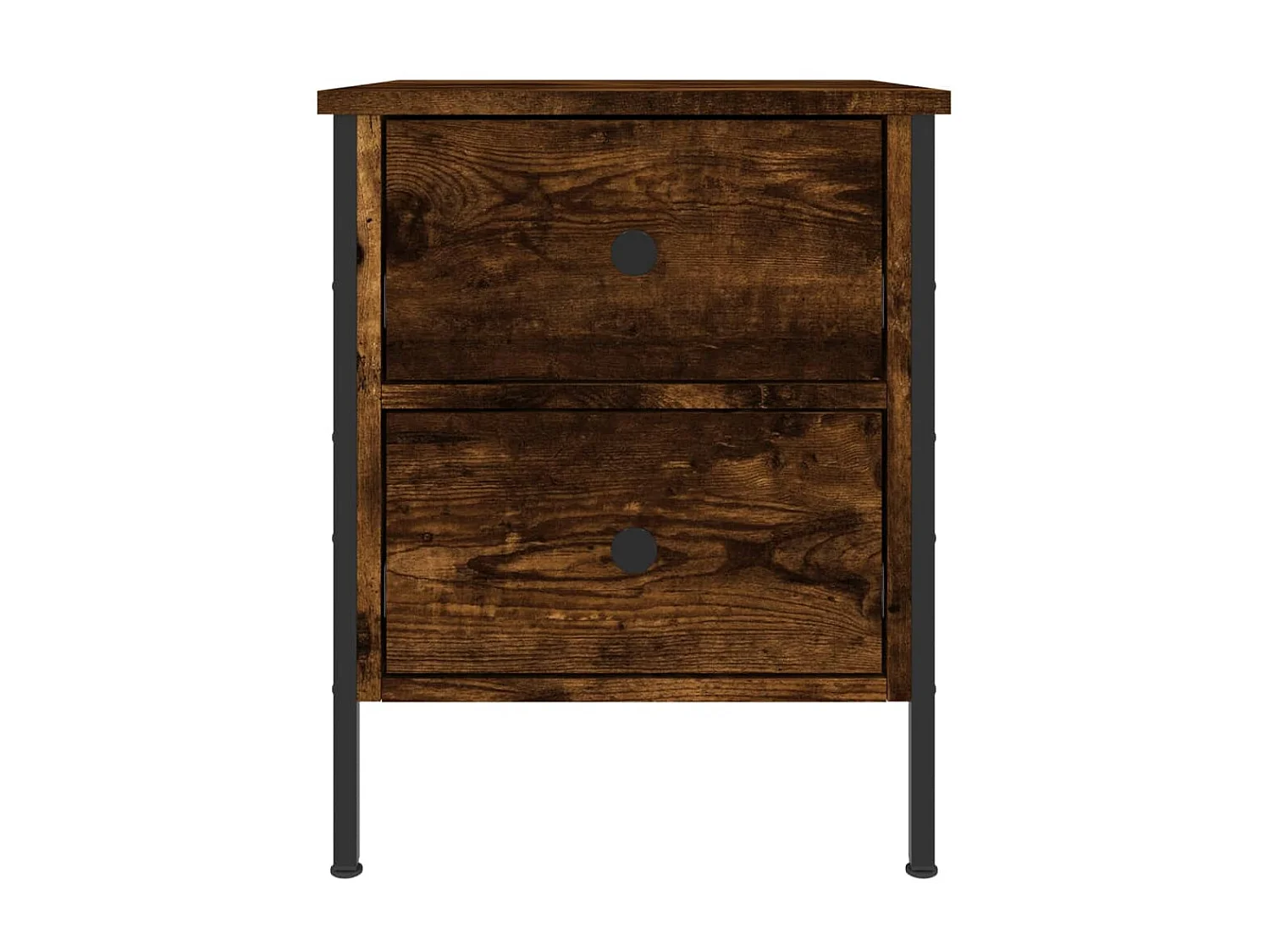 Nachttisch Nachtschrank Räuchereiche 40x42x50 cm Holzwerkstoff -RN37975