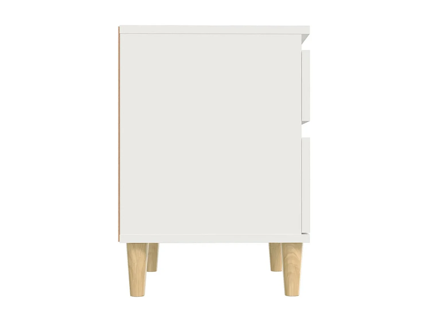 2er-Set Nachttische Nachtschrank Weiß 40x35x50 cm -RN71400