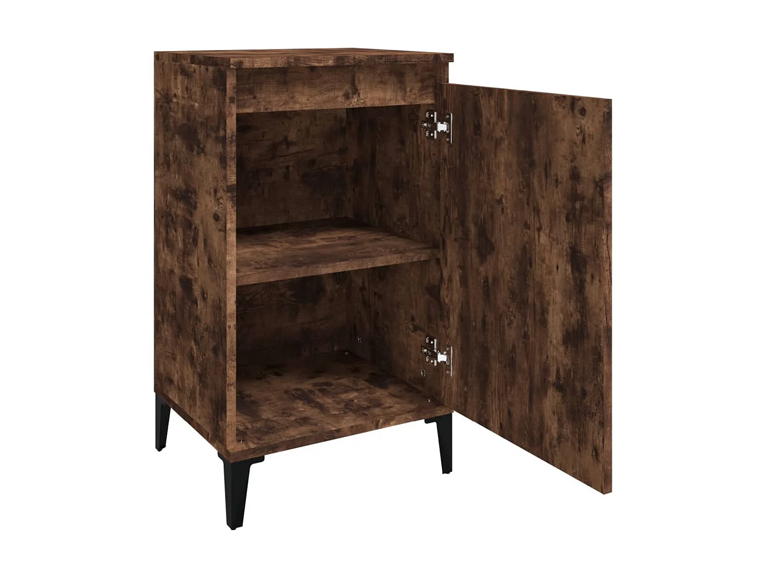 Nachttisch Nachtschrank Räuchereiche 40x35x70 cm Holzwerkstoff -RN20851