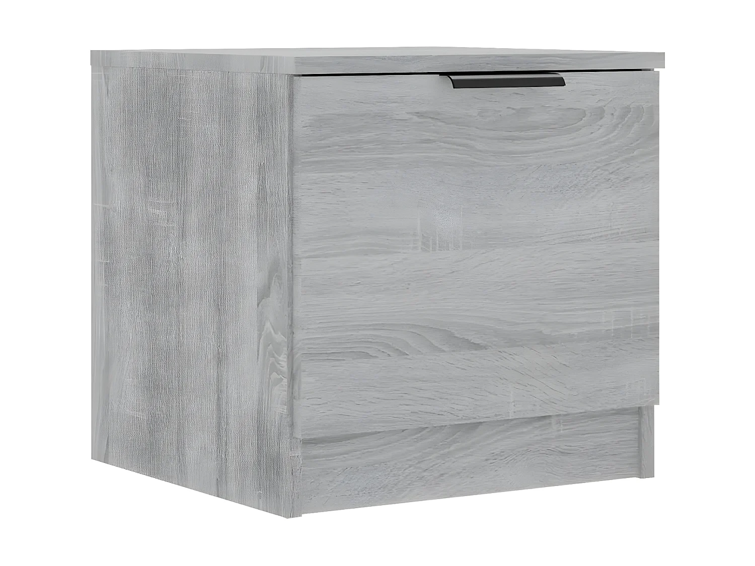 2er-Set Nachttische Nachtschrank Grau Sonoma 40x39x40 cm -RN46210