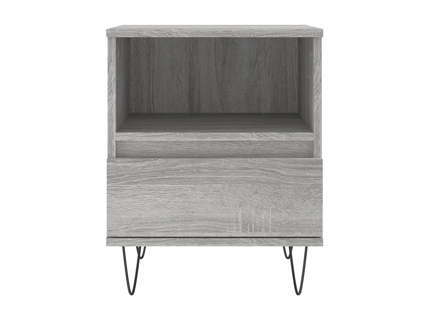 2er-Set Nachttische Nachtschrank Grau Sonoma 40x35x50 cm Holzwerkstoff -RN35906