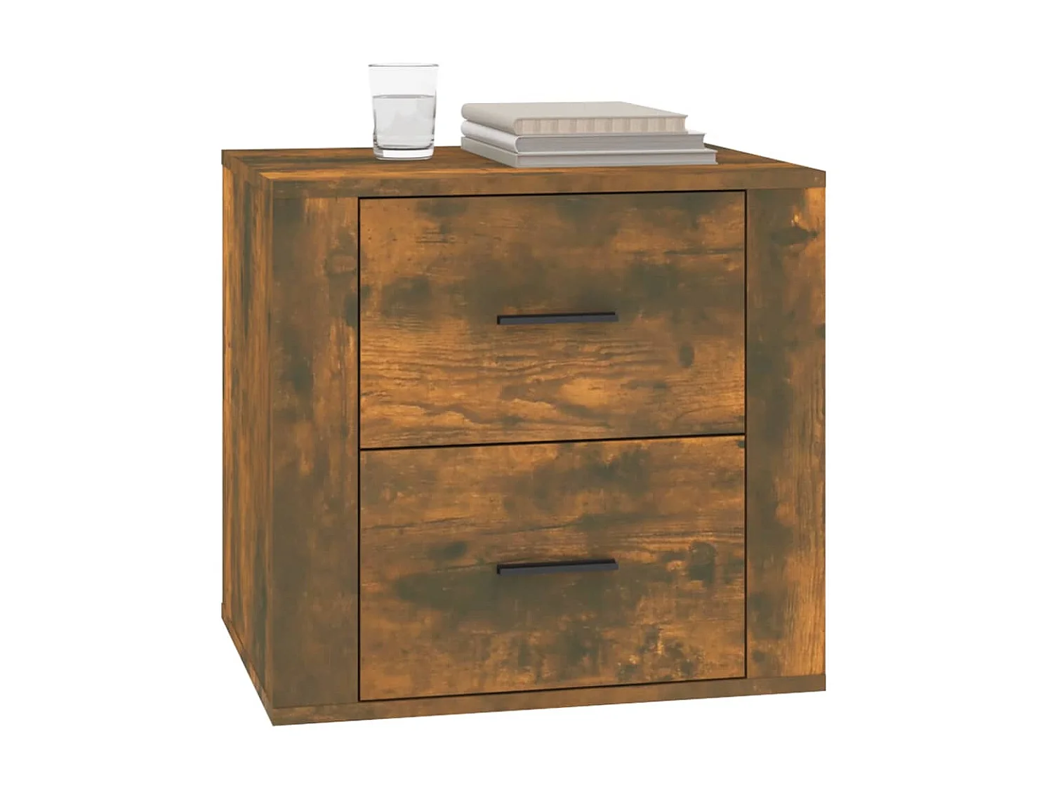 Nachttisch Nachtschrank Räuchereiche 50x39x47 cm -RN39240