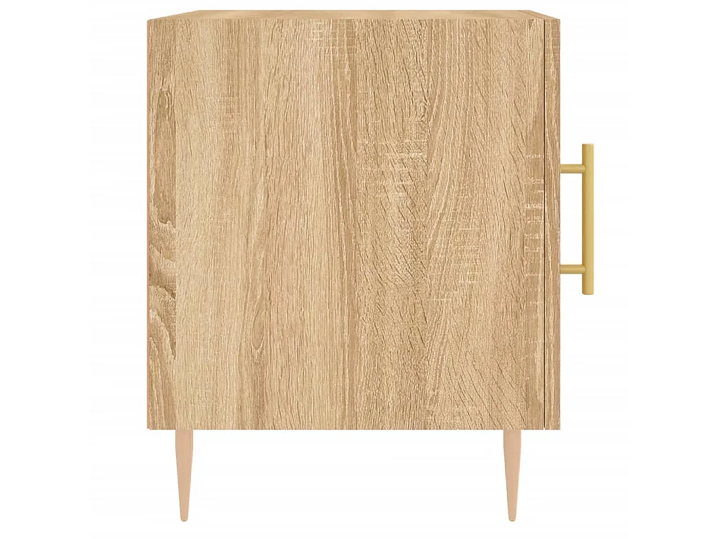 2er-Set Nachttische Nachtschrank Sonoma-Eiche 40x40x50 cm Holzwerkstoff -RN66511