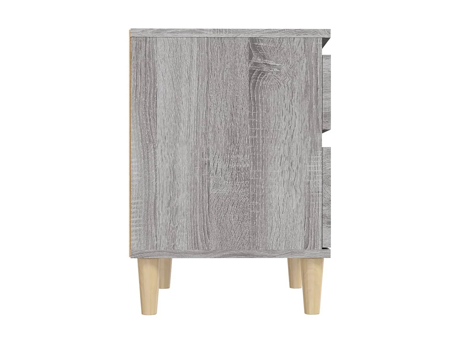 2er-Set Nachttische Nachtschrank Grau Sonoma 40x35x50 cm -RN84316