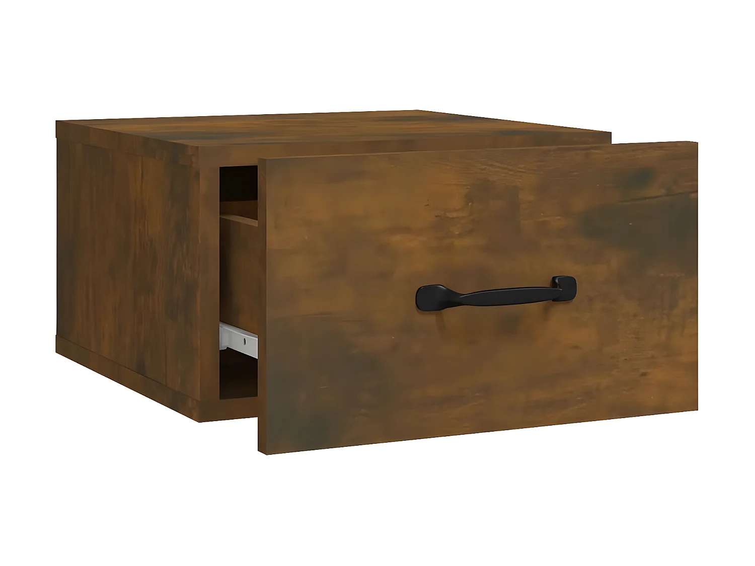 Wand-Nachttisch Nachtschrank Räuchereiche 35x35x20 cm -RN26022