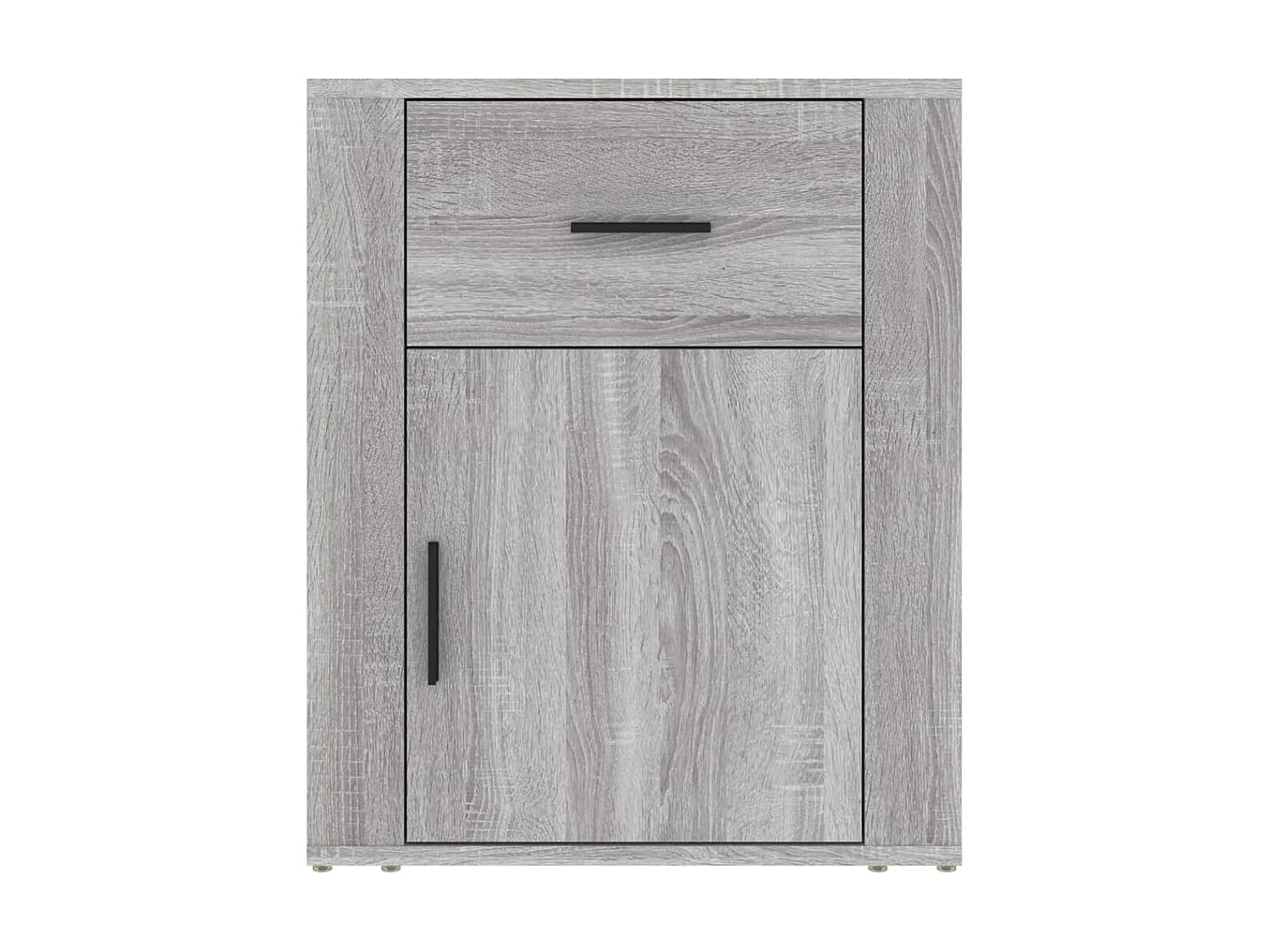 Nachttisch Grau Nachtschrank Sonoma 50x36x60 cm Holzwerkstoff -RN78872