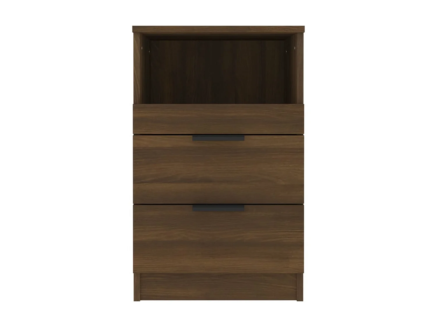 2er-Set Nachttische Nachtschrank Braun Eichen-Optik Holzwerkstoff -RN73547