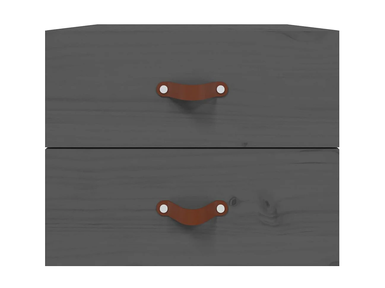 2er-Set Wand-Nachttische Nachtschrank Grau 50x36x40 cm -RN74214