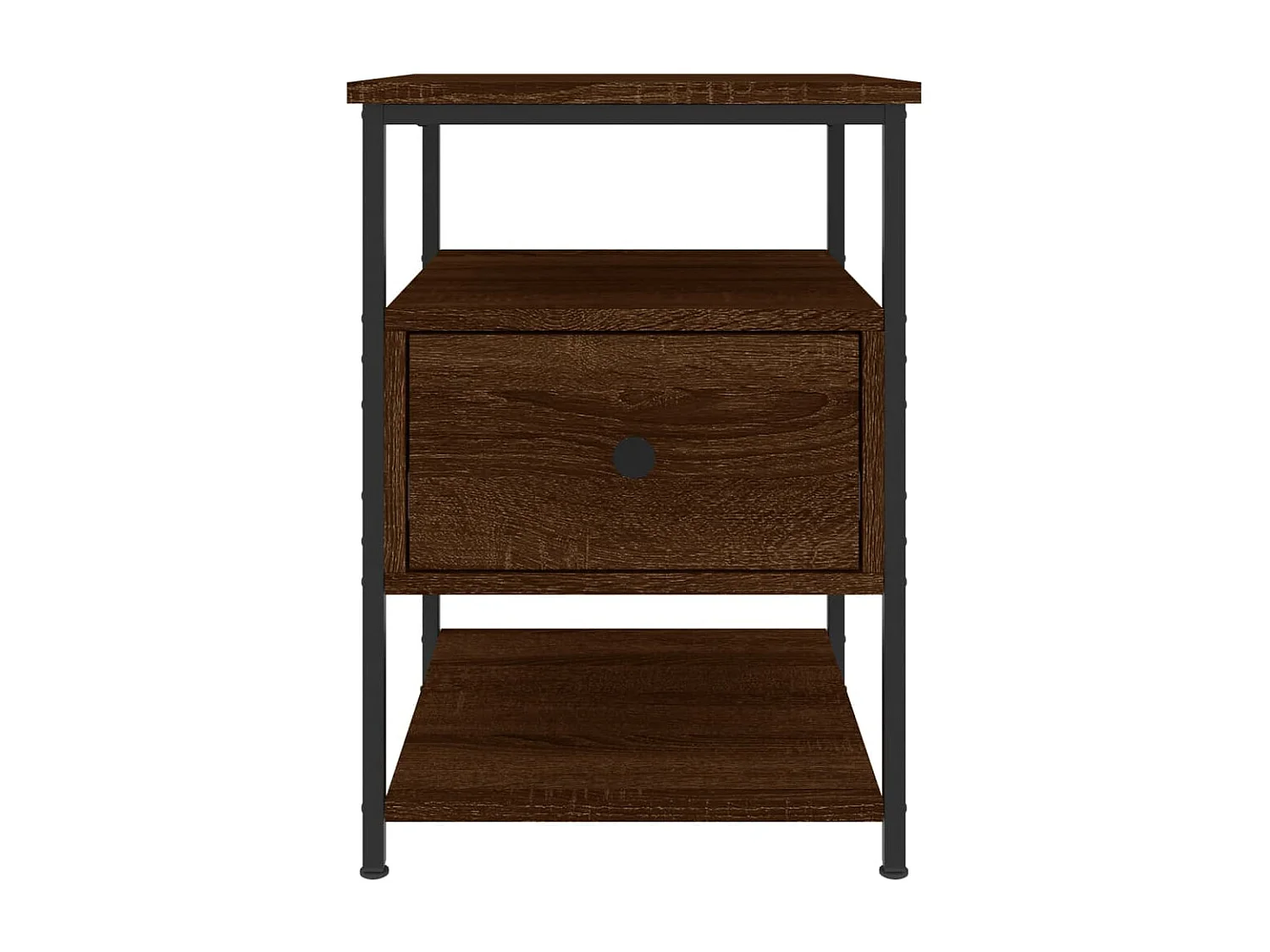 2er-Set Nachttische Nachtschrank Braun Eichen-Optik 40x42x56 cm Holzwerkstoff -RN51987