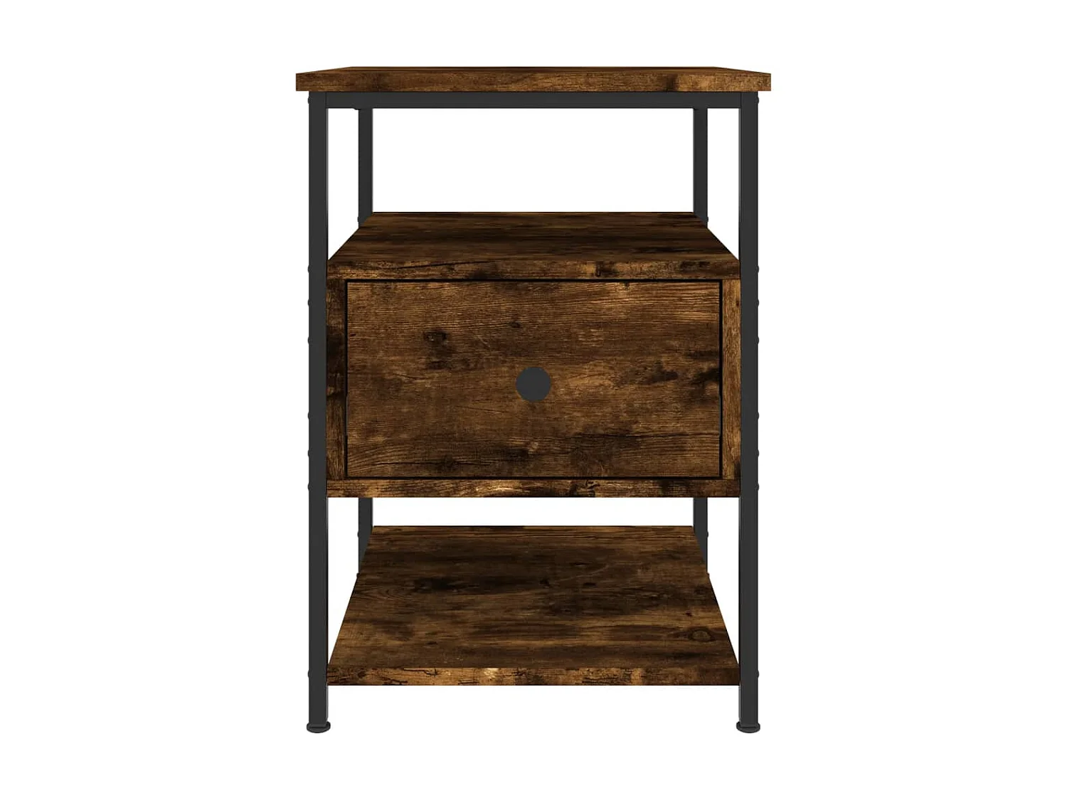 Nachttisch Nachtschrank Räuchereiche 40x42x56 cm Holzwerkstoff -RN33121