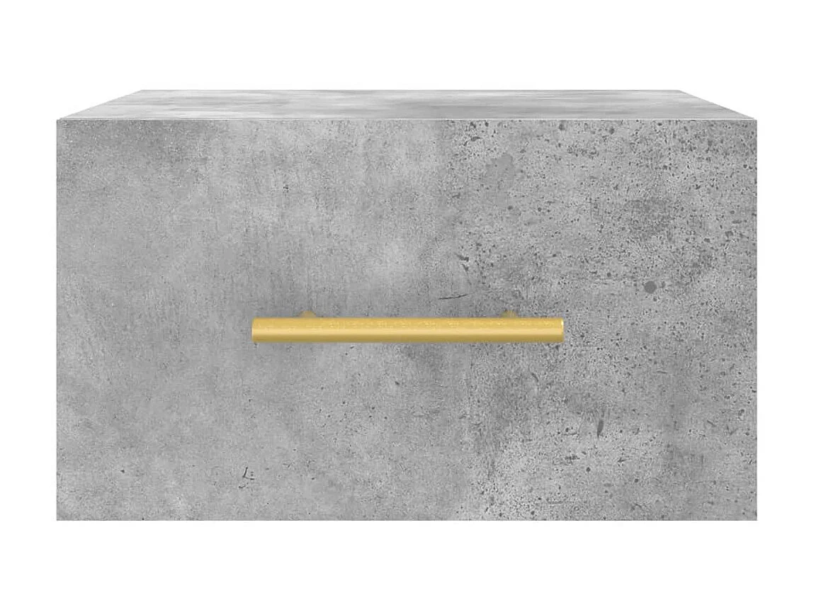 2er-Set Wand-Nachttische Nachtschrank Betongrau 35x35x20 cm -RN91635